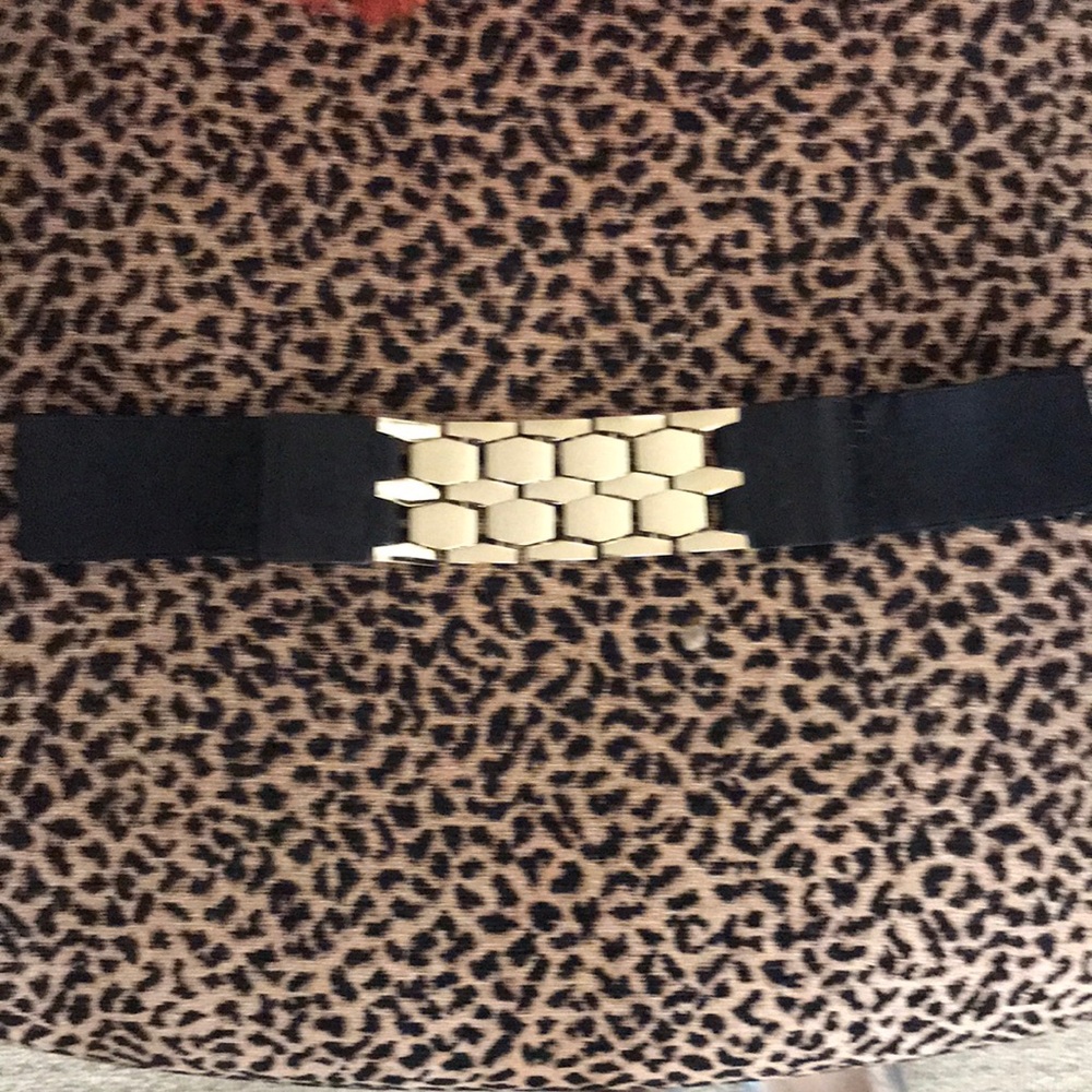 Bebe Black & Gold Belt Size P / S